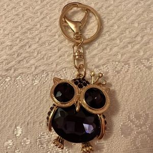 JTV Crystal Owl Keychain